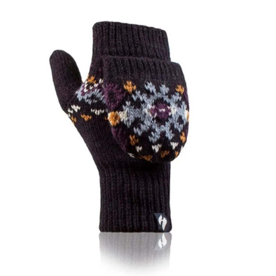 Heat Holders - Guantes Miton Convertibles Azul Marino
