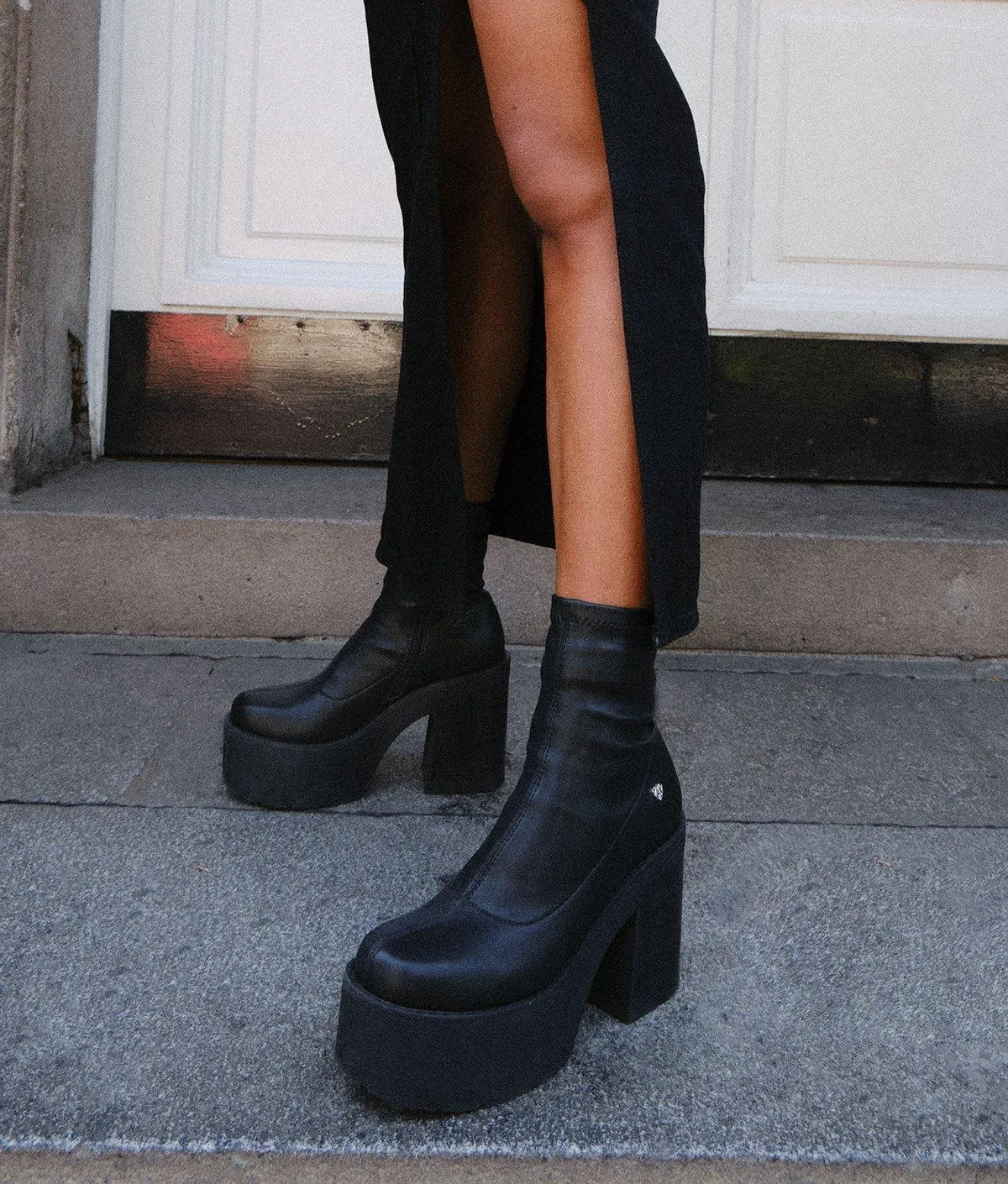 Botines 0998 Efecto Cuero Elasticado