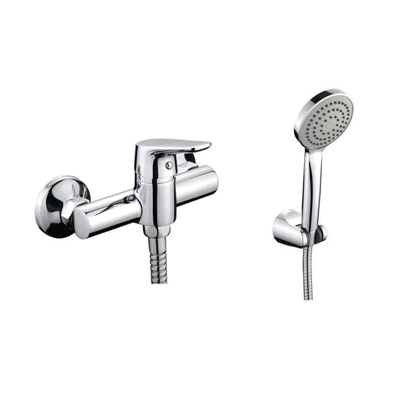 Grifería Ducha Concept Expuesto con Soporte, Ducha Fono y Flexible Cromado