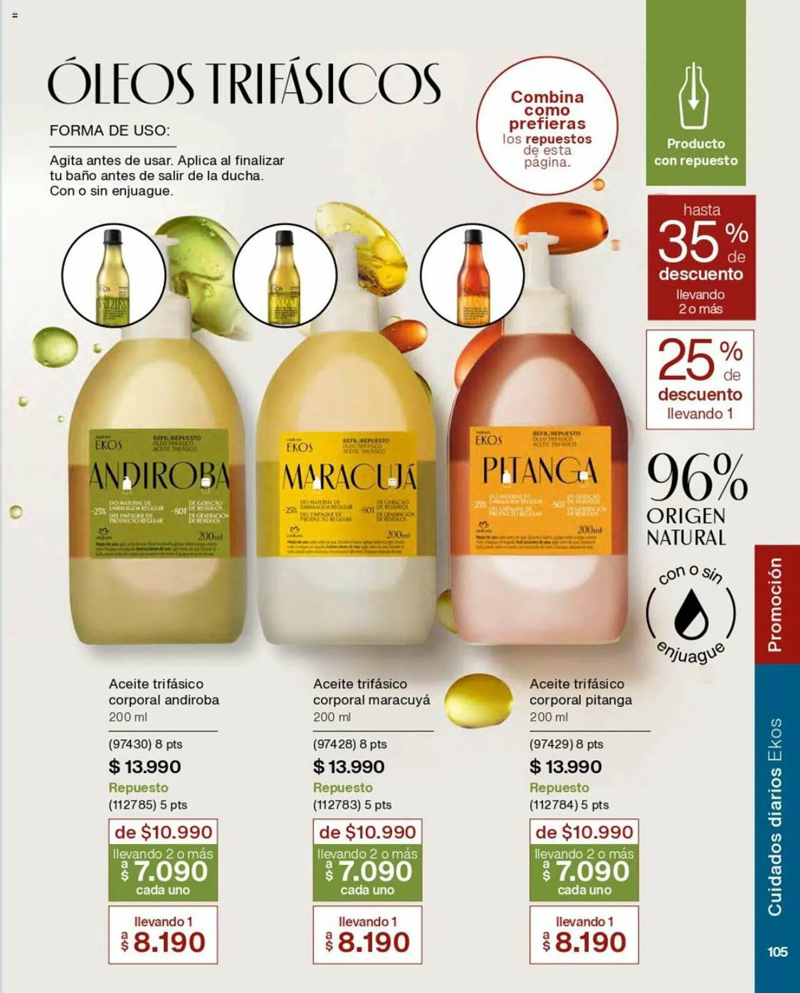 Catálogo de Catálogo Natura 1 de septiembre al 30 de septiembre 2023 - Página 105