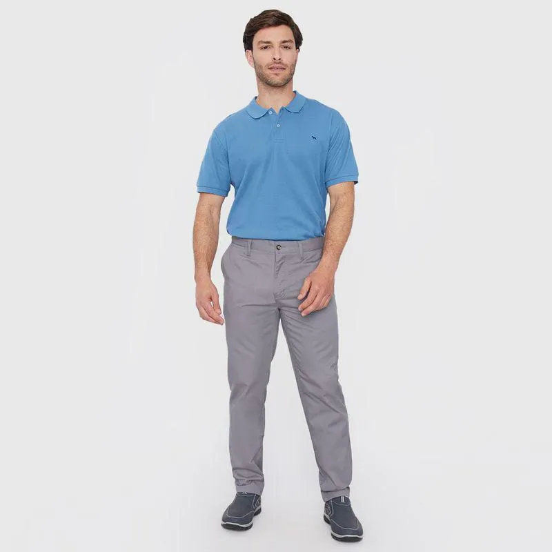 Pantalón Hombre Slim Fit Chino Gris