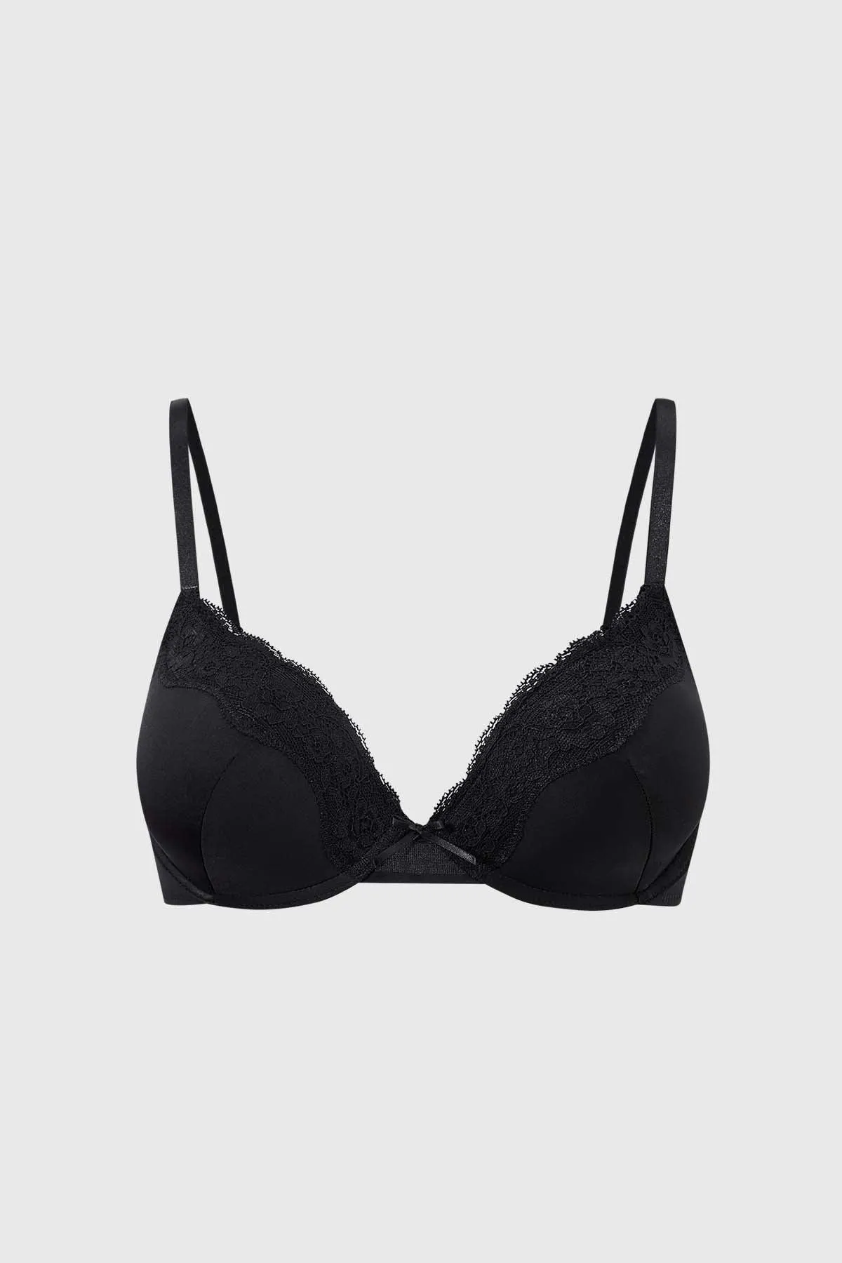 Sostén Mujer Copa Soft Detalle Encaje Negro