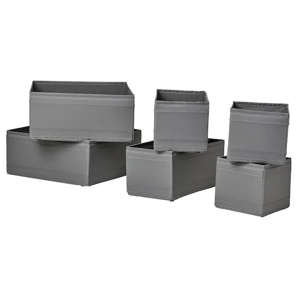 SKUBB Set de 6 cajas