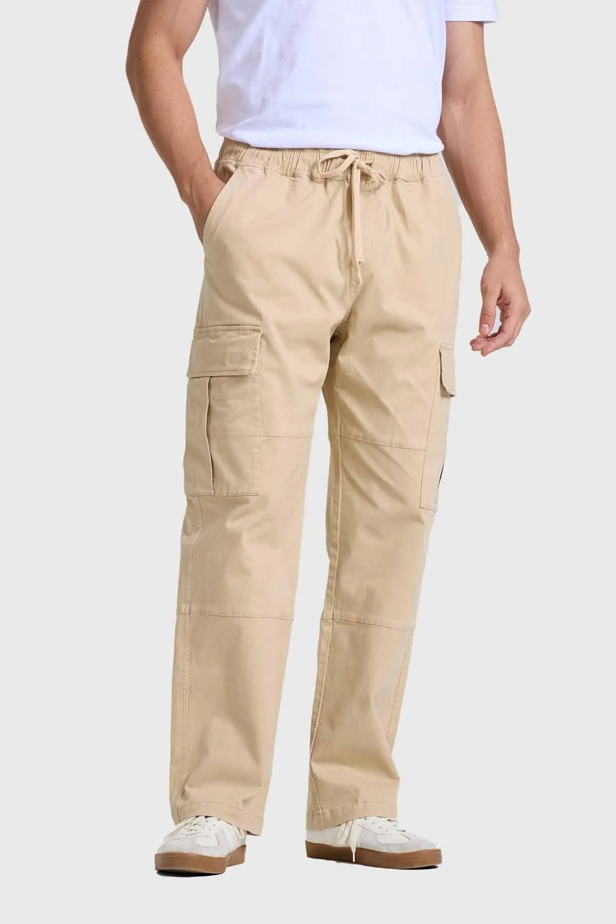Pantalón Hombre Cargo Beige