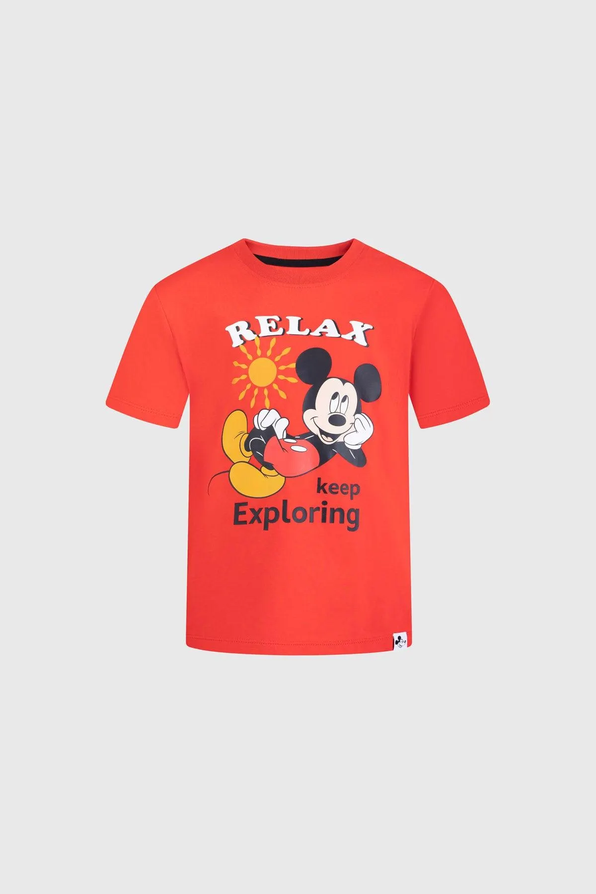 Polera Niño Mickey Y Sus Amigos Rojo