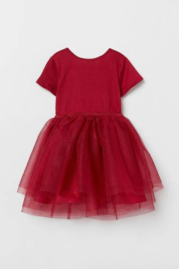 Vestido con falda de tul