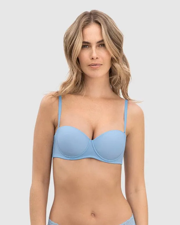 Sostén strapless con realce incorporado