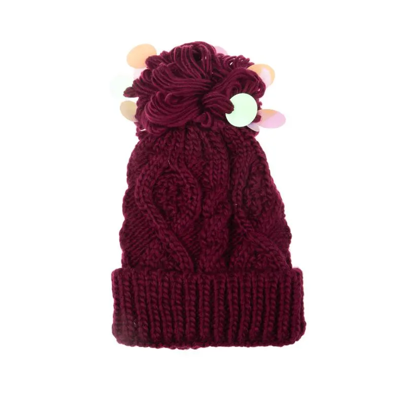 Gorro Niña Burdeo Pillin
