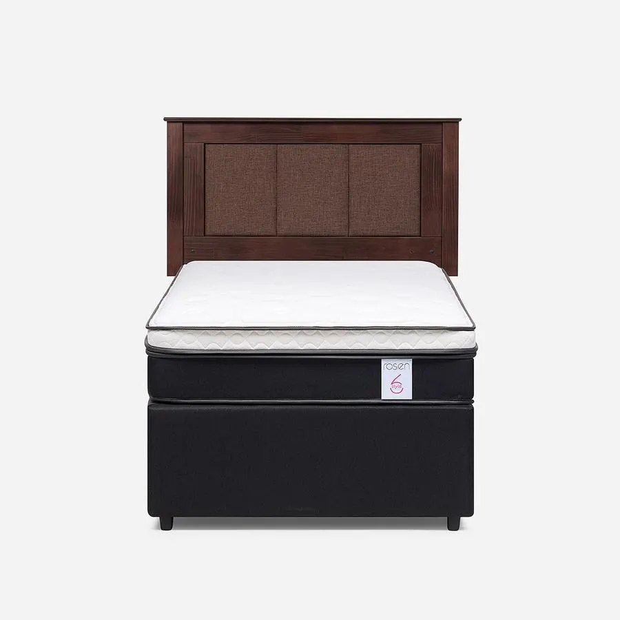 Diván Cama New Style 6 1,5 Plazas + Respaldo Rachel