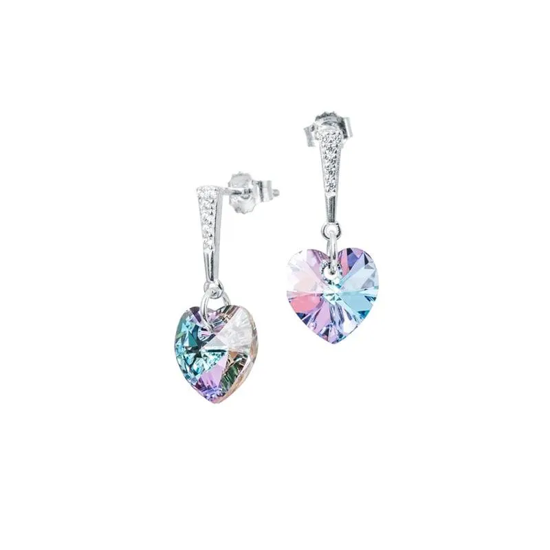 Aros Romance Cristal Genuino Vitral Light