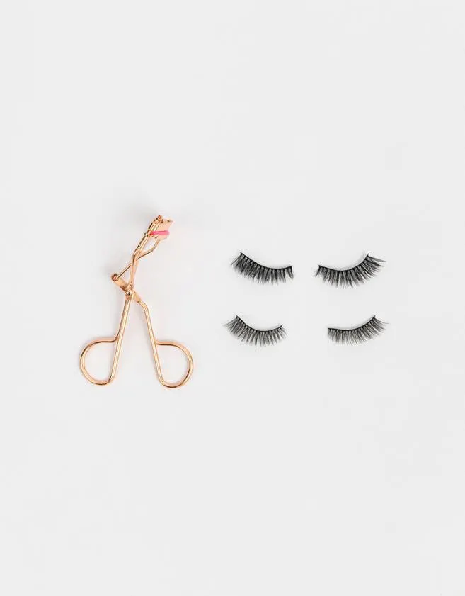 Set de pestañas postizas y rizador