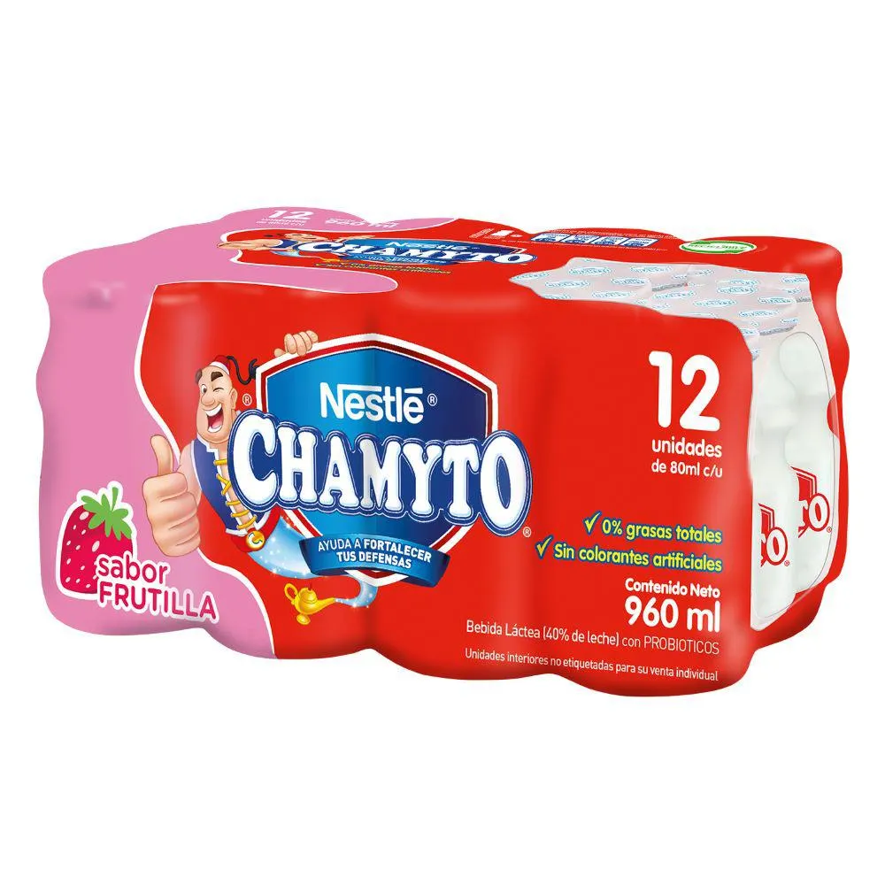 Bebida láctea chamyto frutilla...