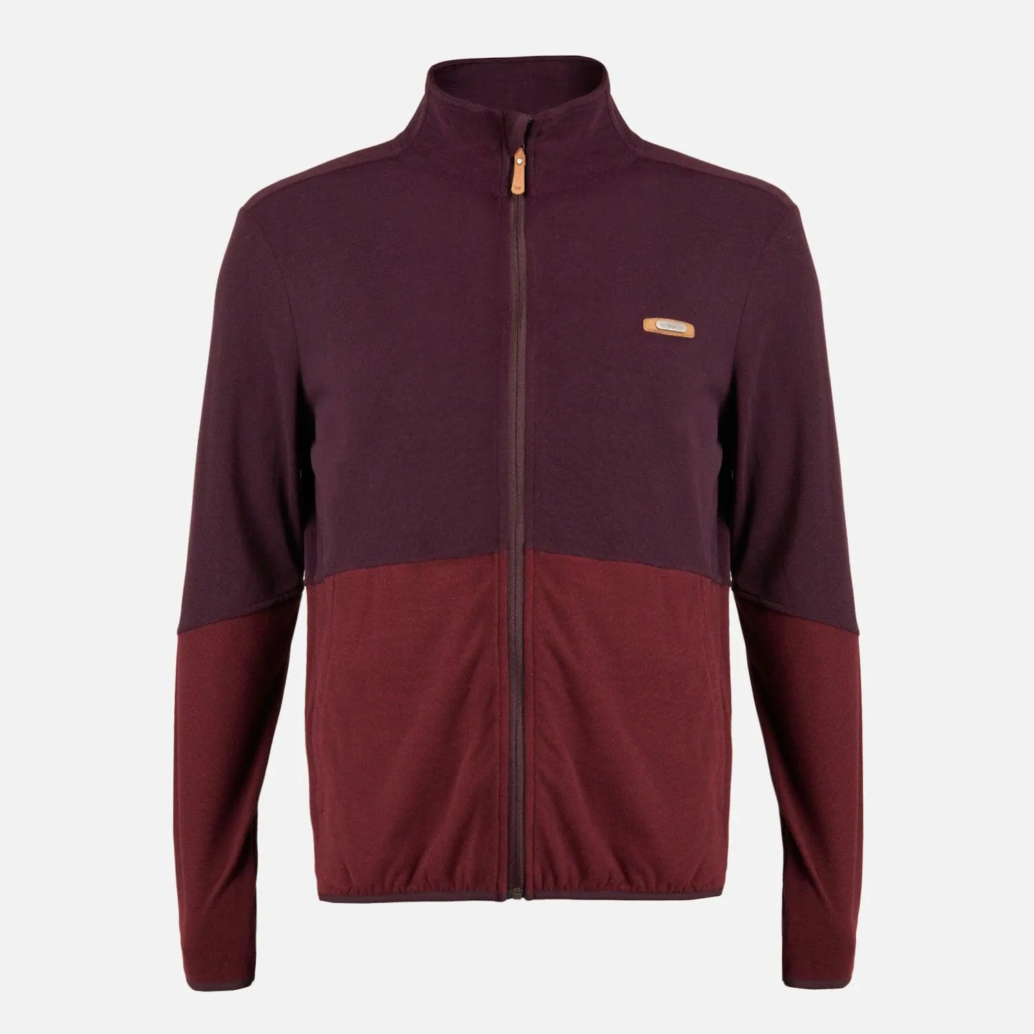 Poleron Hombre Stripes Nano-F Full Zip Vino Lippi