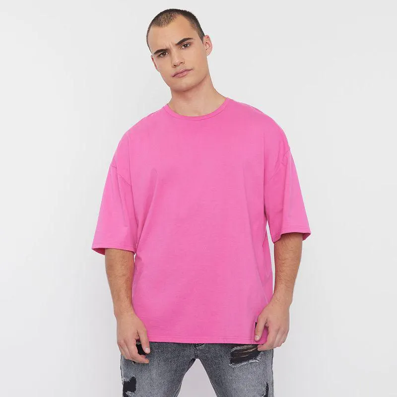 Polera Hombre Fit Extra Loose M/C Rosado