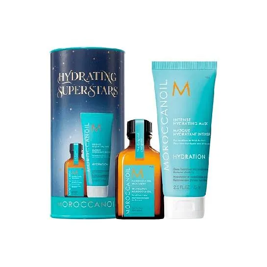 Pack Tratamiento Aceite 25 ML + Mascara Hidratante Superestrellas 75ML Moroccanoil