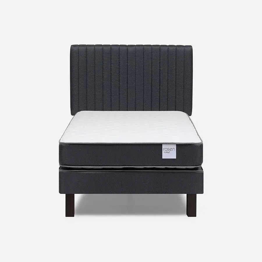 Cama Wave 1 Plaza + Respaldo Lucio