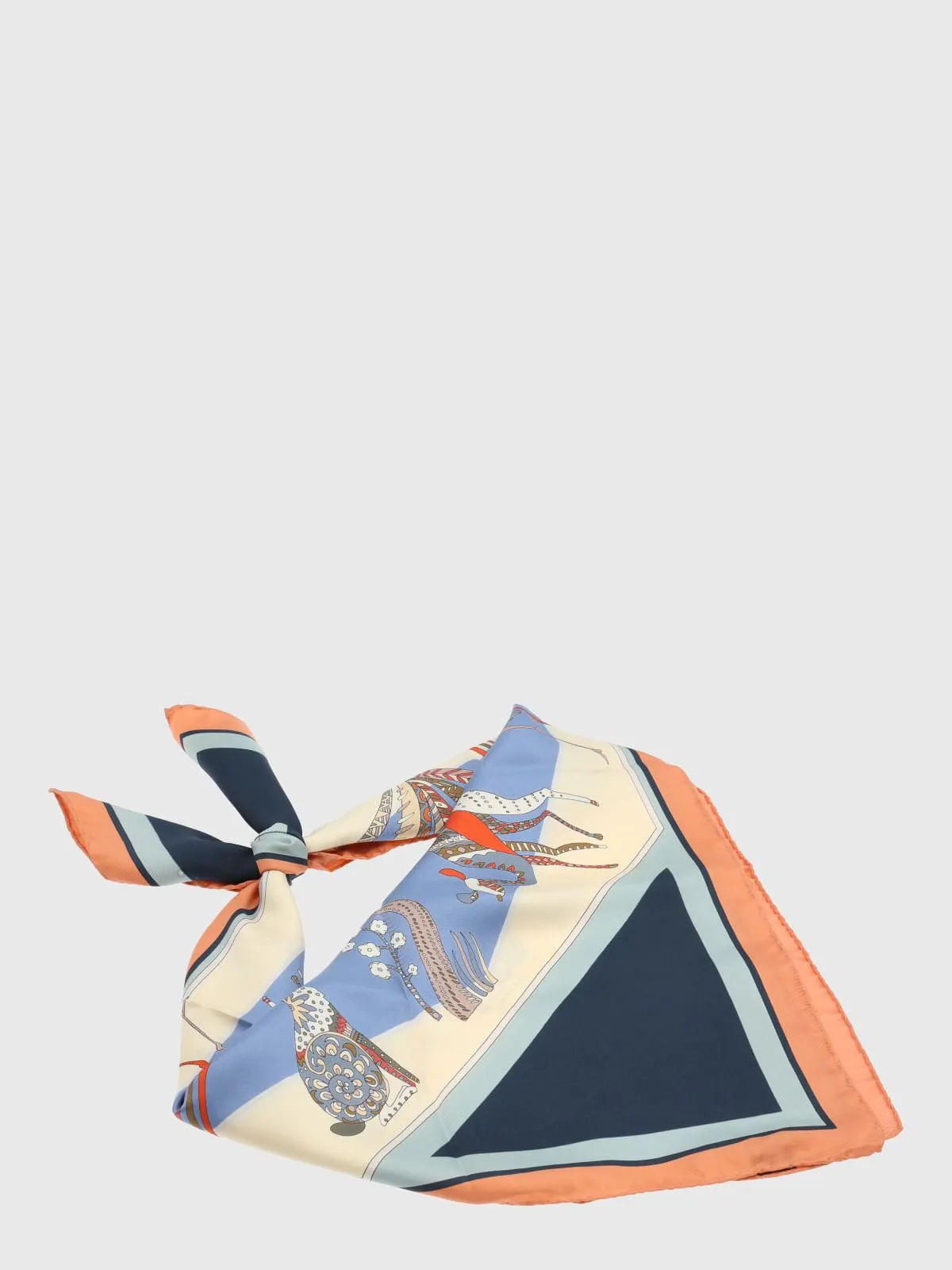 Pañuelo Seda Mujer Silk Emma Scarf Azul Hush Puppies