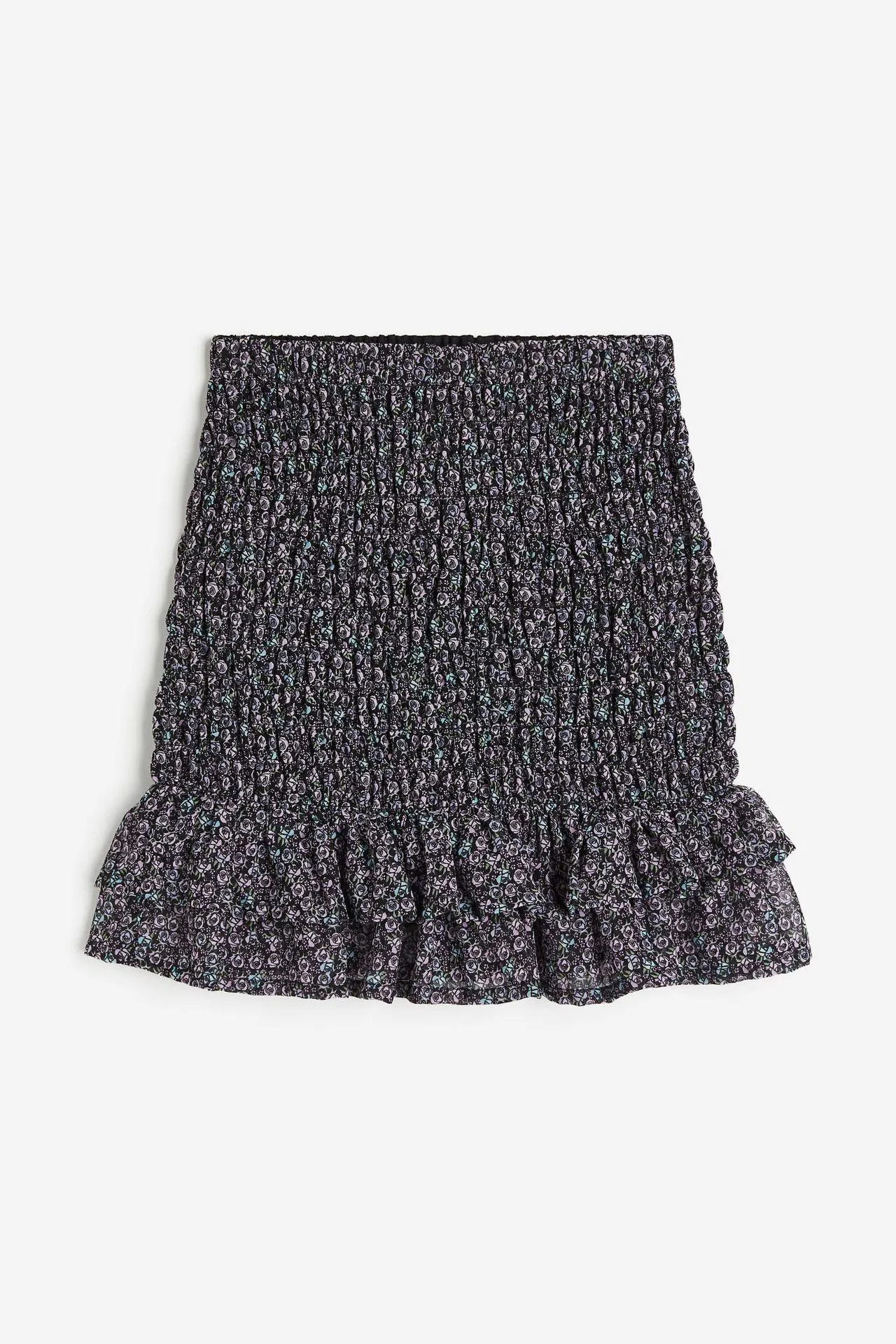 Falda fruncida de gasa