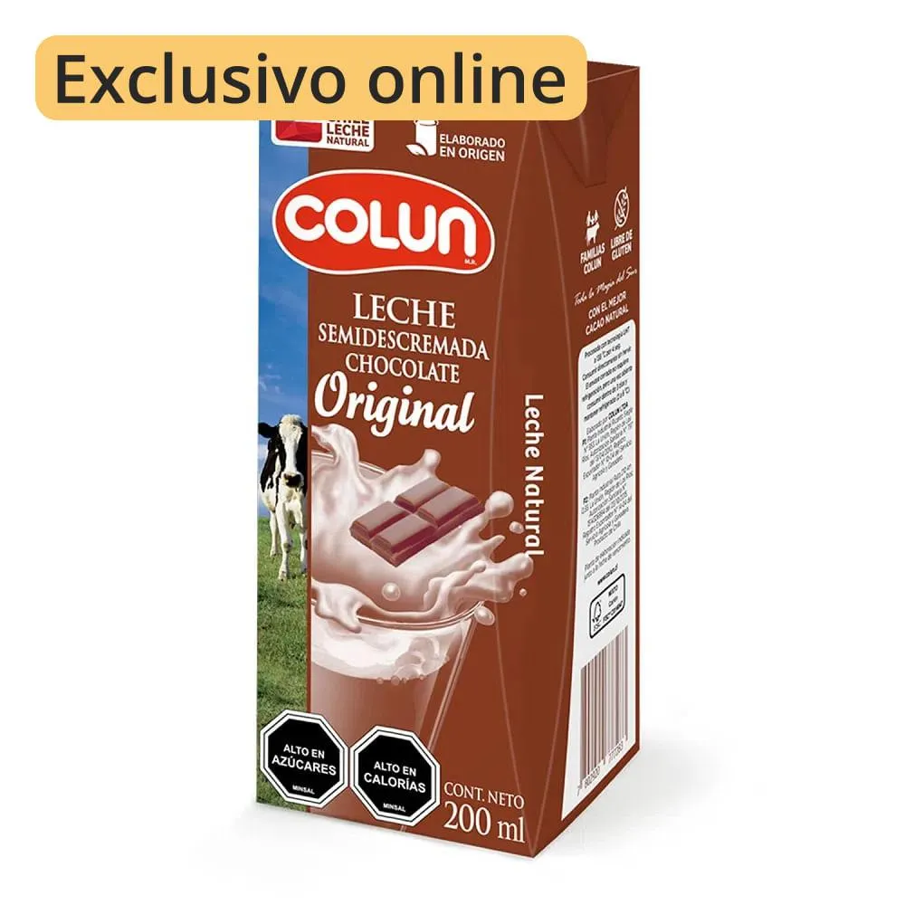 Leche semidescremada chocolate