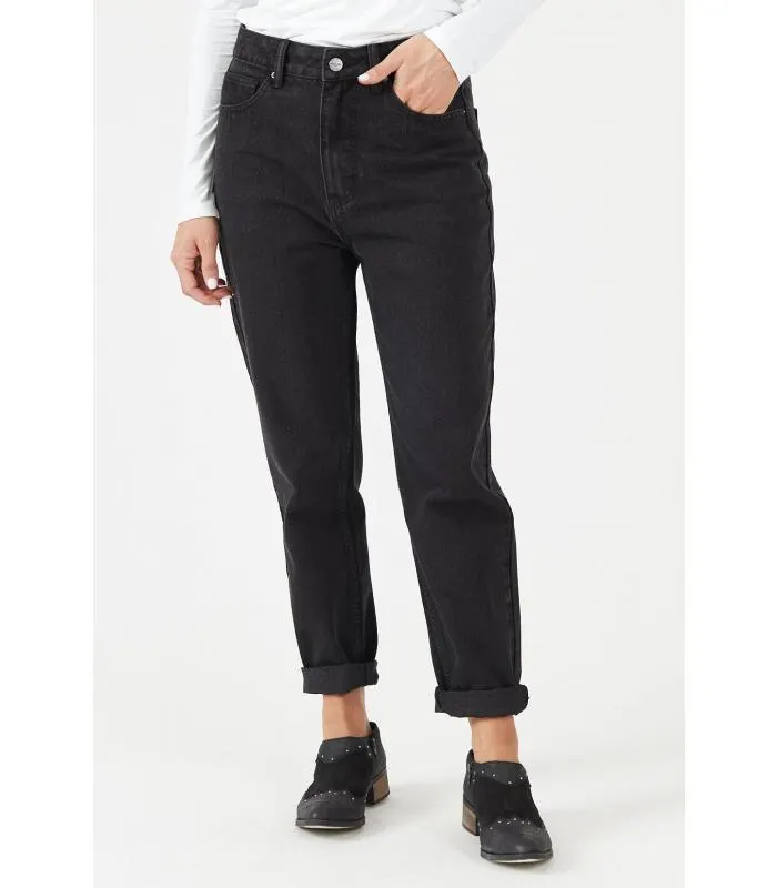 Jeans mom negro