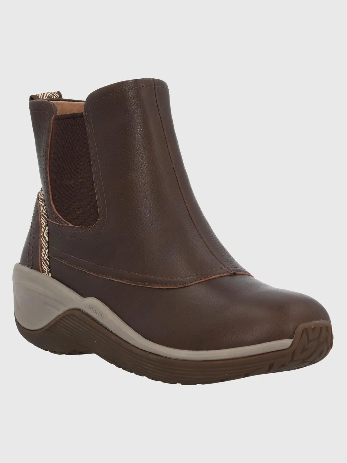Botin Cuero Mujer Spinal Rug Chelsea Café Hush