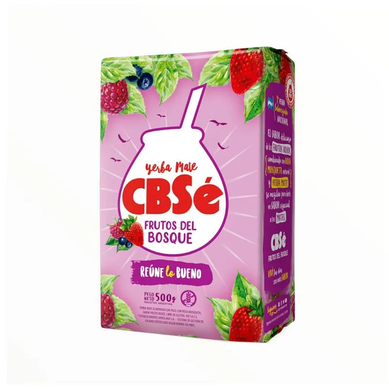 Yerba Mate Csbe Frutos Del Bosque 500 grs
