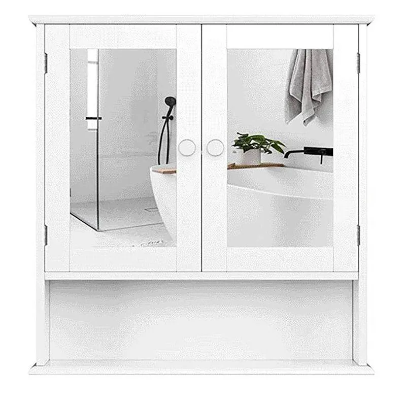 Mueble Botiquín 2 Puertas Con Espejo 56 x 58 cm