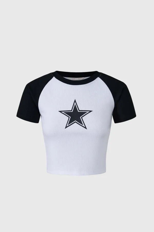 Polera niÑa a contraste negro