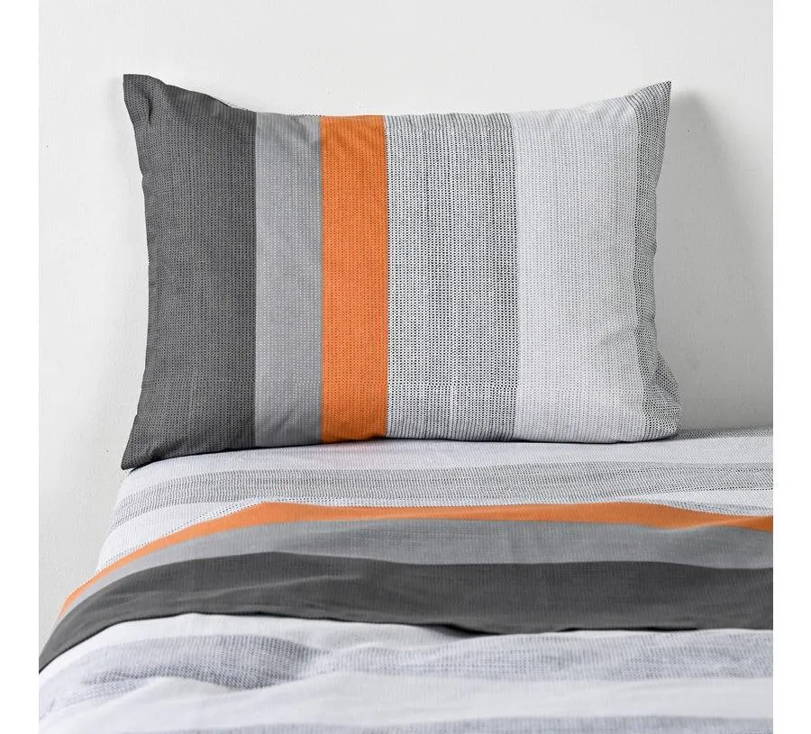 Sábanas 1 Plaza 144 Hilos Franjas Gris