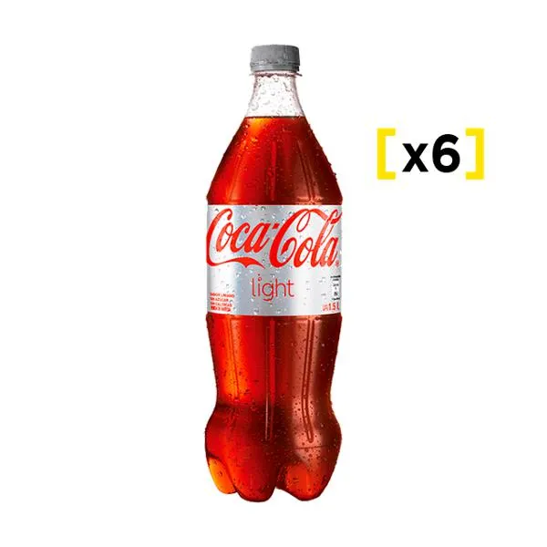 Coca Cola Light Botella 1,5Lts x6