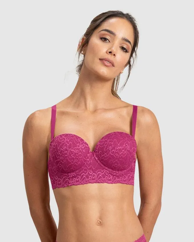 Sostén en encaje con realce incorporado