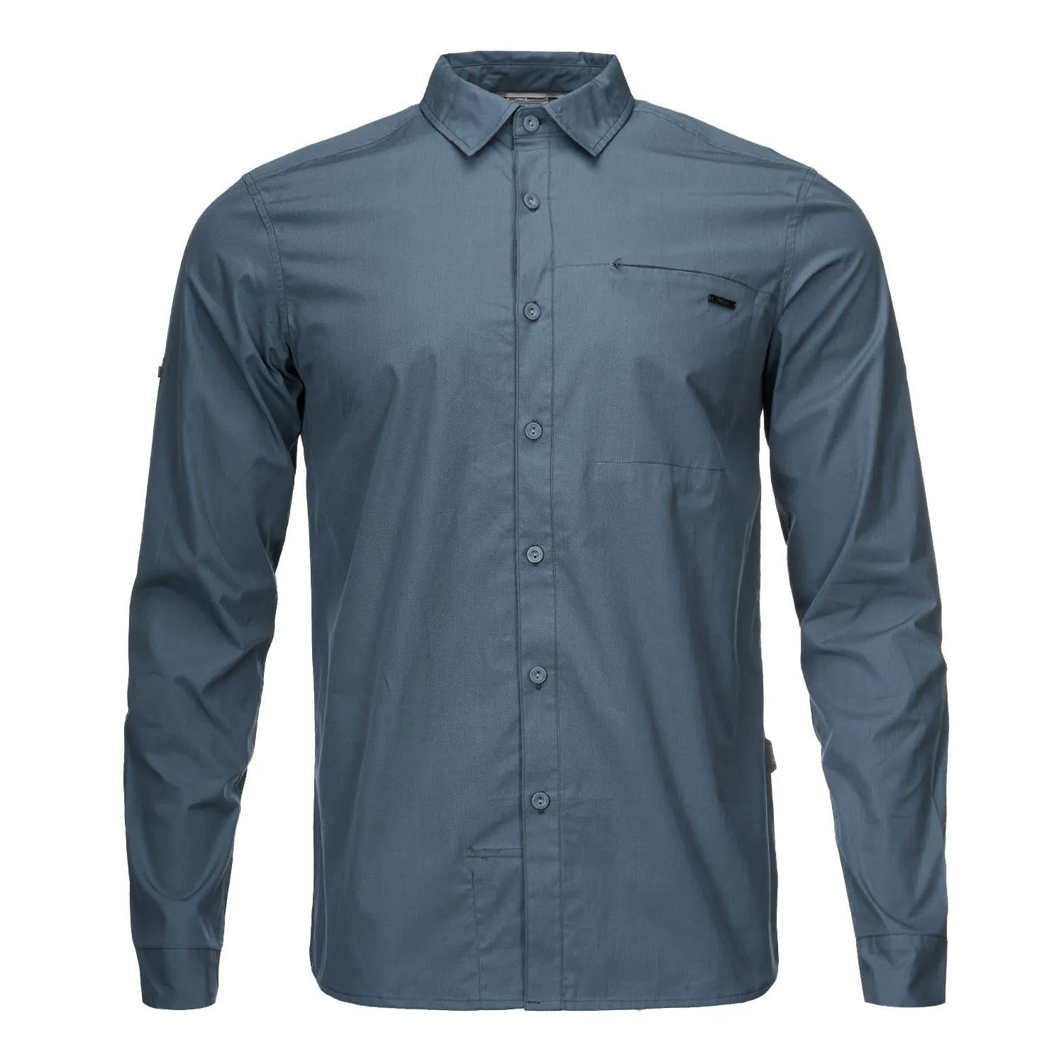 Camisa Hombre Alloy Long Sleeve Shirt Melange Azul Marino Lippi
