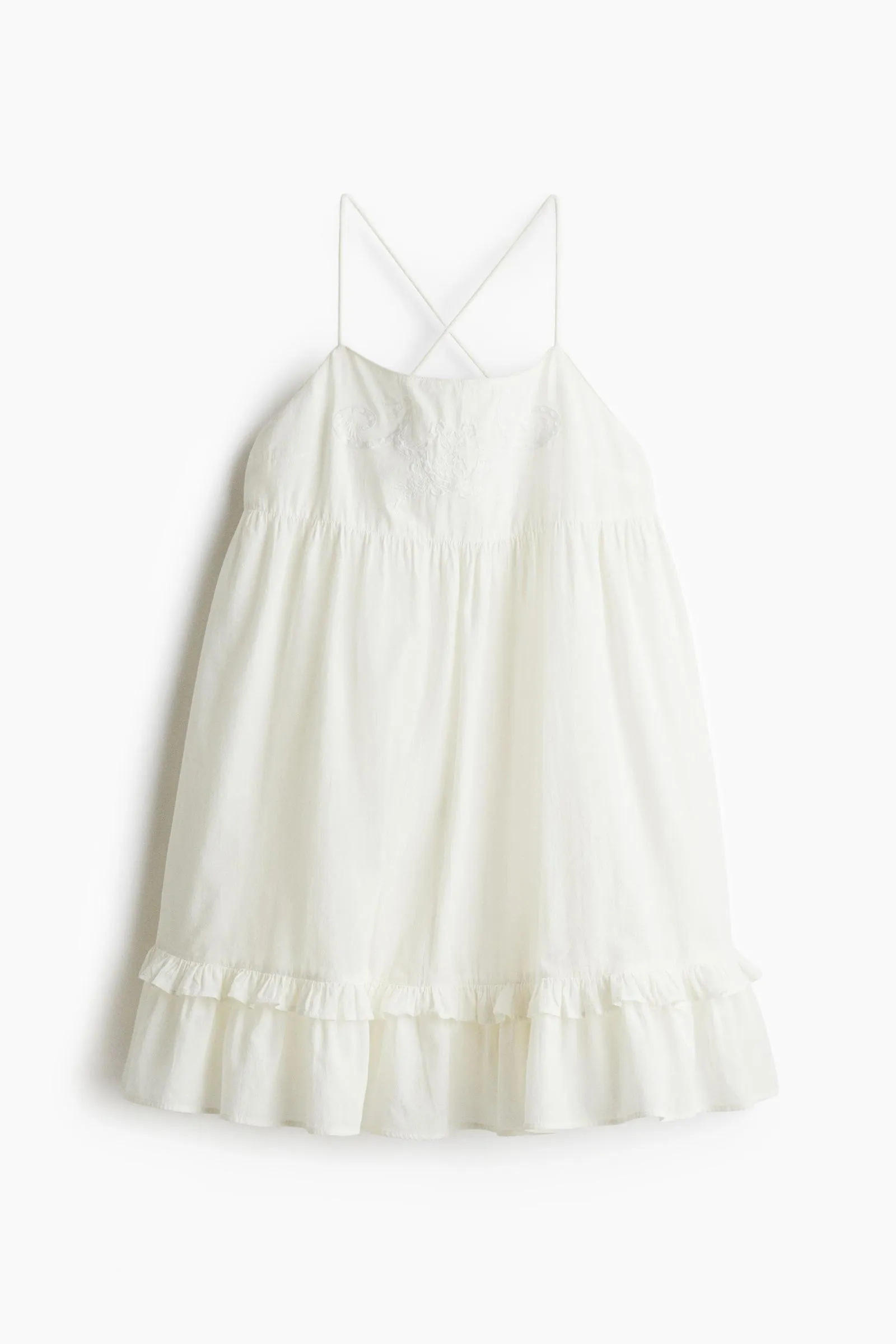 Vestido de algodón con tirantes espagueti