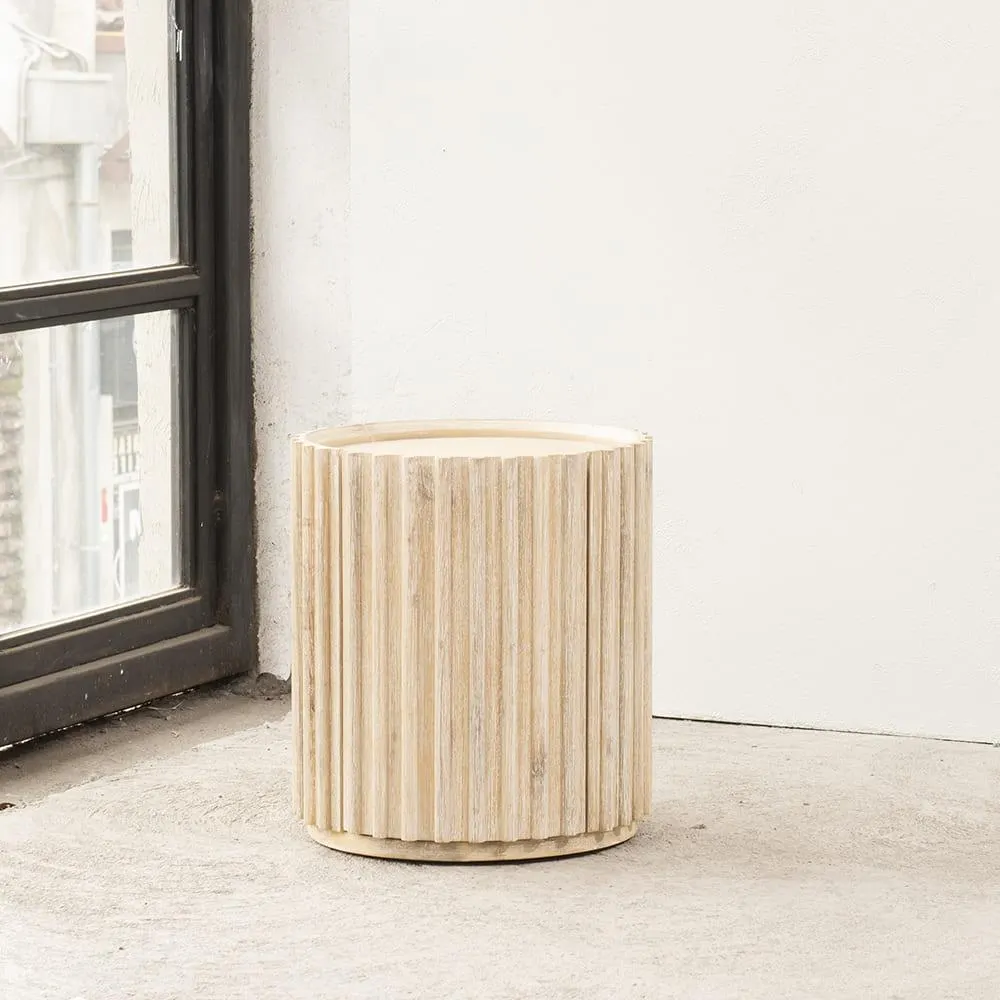 Mesa Lateral Corfu Blanco