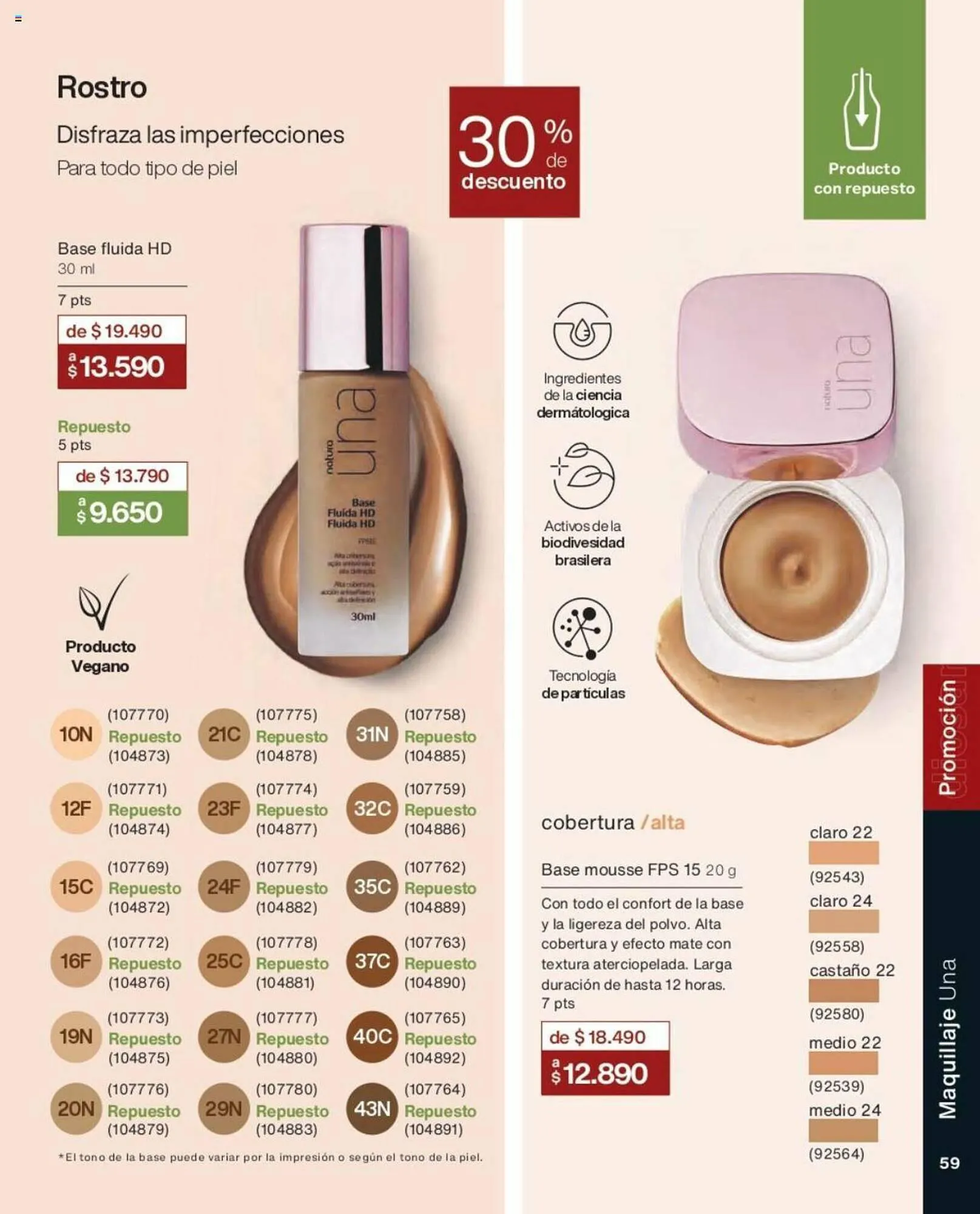 Catálogo de Catálogo Natura 1 de julio al 31 de octubre 2023 - Página 59