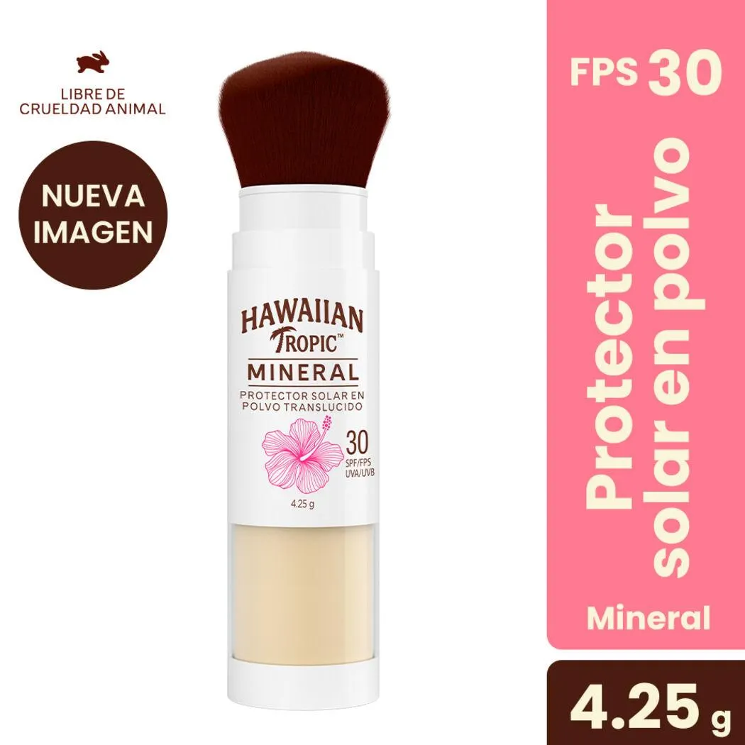 Mineral Brush Hawaiian Tropic FPS30 Polvo Translúcido
