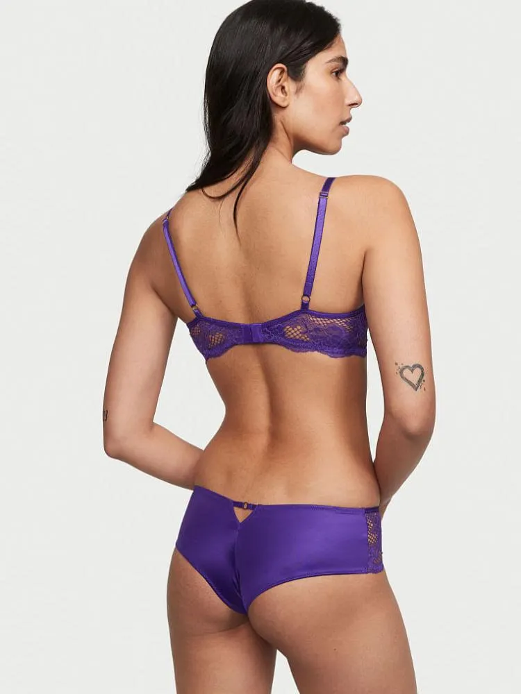 Panty Cheeky con Encaje Morado
