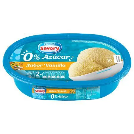 Helado Savory Vainilla Sin Azúcar 1 L