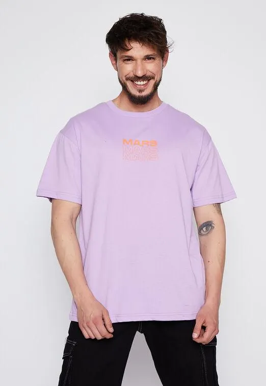 Polera Hombre Lila Galaxia Family Shop
