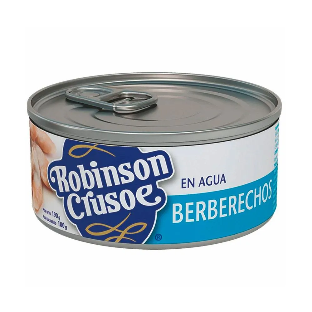 Berberechos Robinson Crusoe 190 Grs (100Gr Drenado)