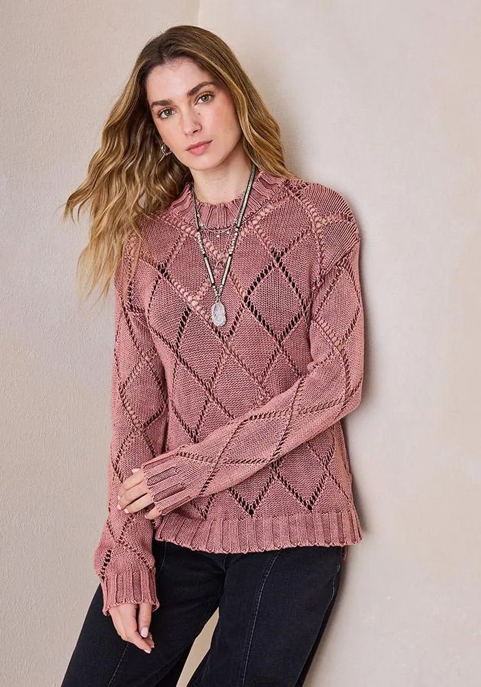 Sweater Calado Con Proceso