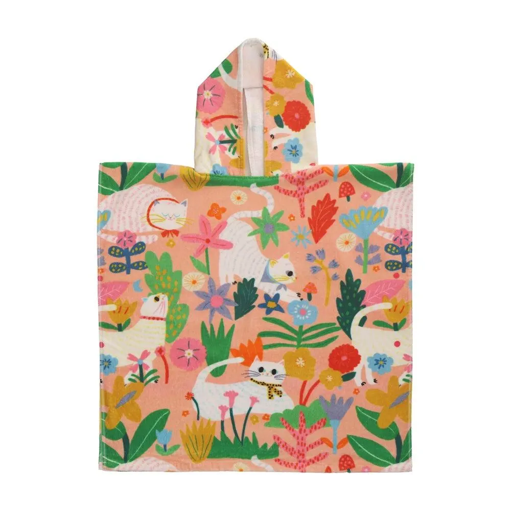 Poncho con capucha para salir del baño