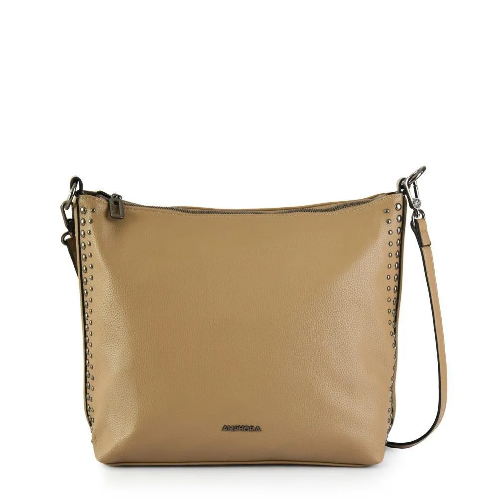Cartera bandolera grande baily taupe