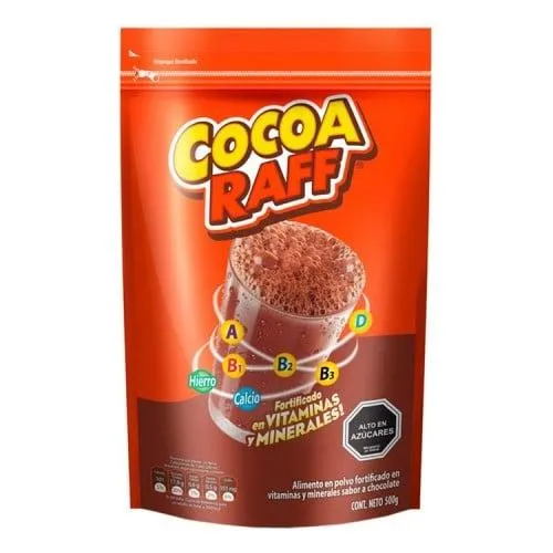 Cocoa Raff Chocolate Bolsa 500 Grs
