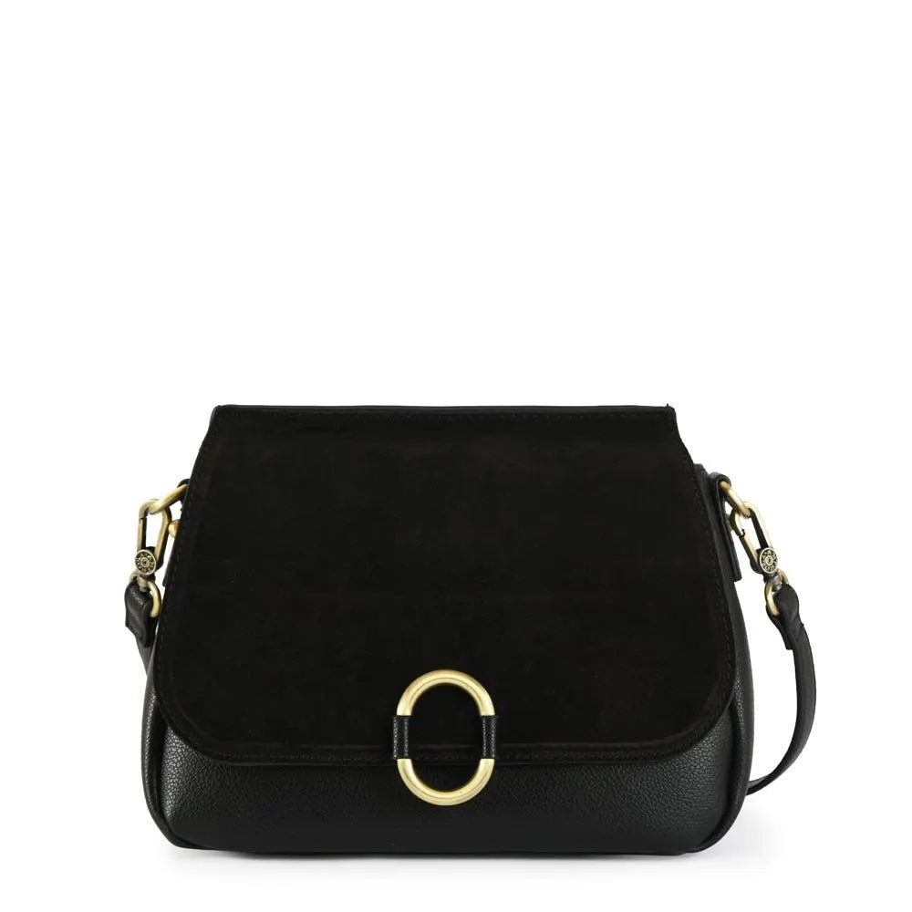 Cartera bandolera pequeña dubois negro especial