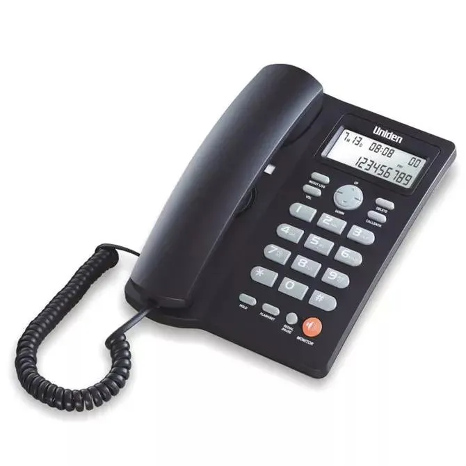 Teléfono Uniden 7413 Sobremesa Negro, Altavoz unidireccional - 23UND7413N