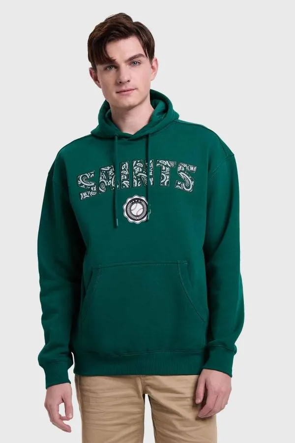 PolerÓn hombre hoodie print verde