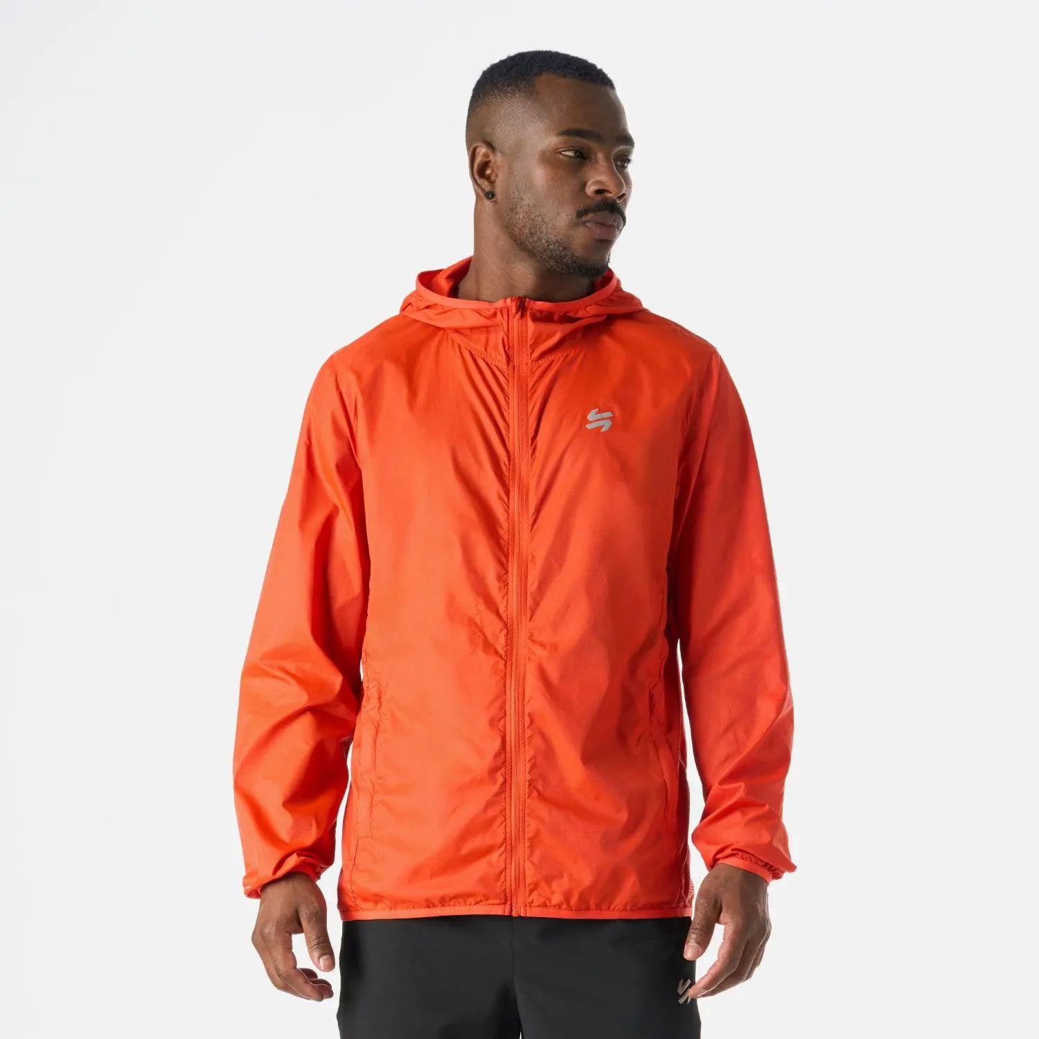 Chaqueta Hombre Built To Move Windbreaker Jacket Naranjo Vulcano