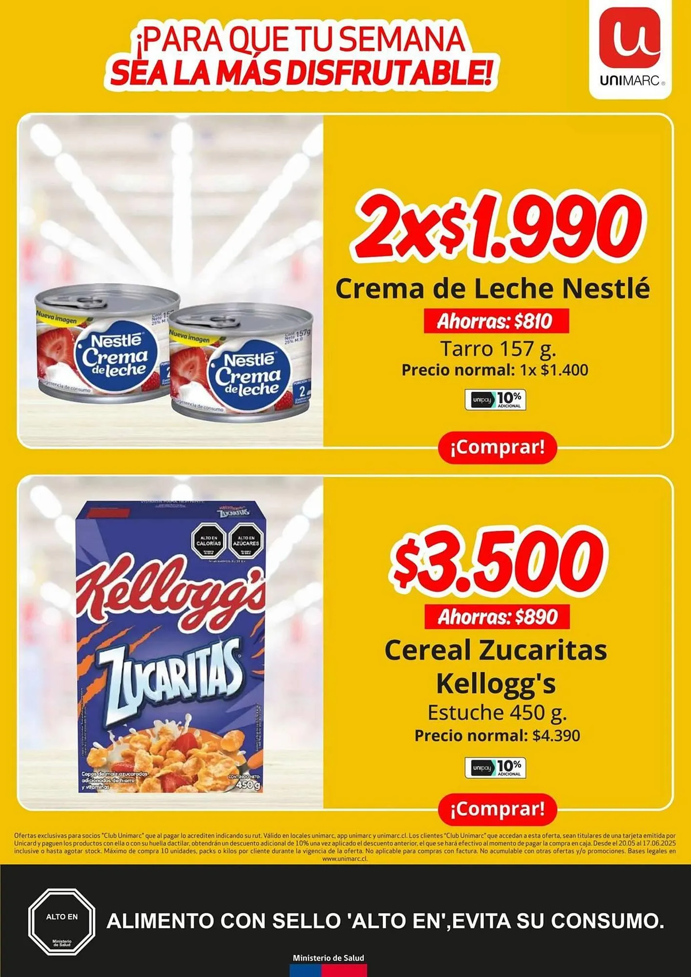 Catálogo de Catálogo Unimarc 20 de mayo al 17 de junio 2025 - Página 4