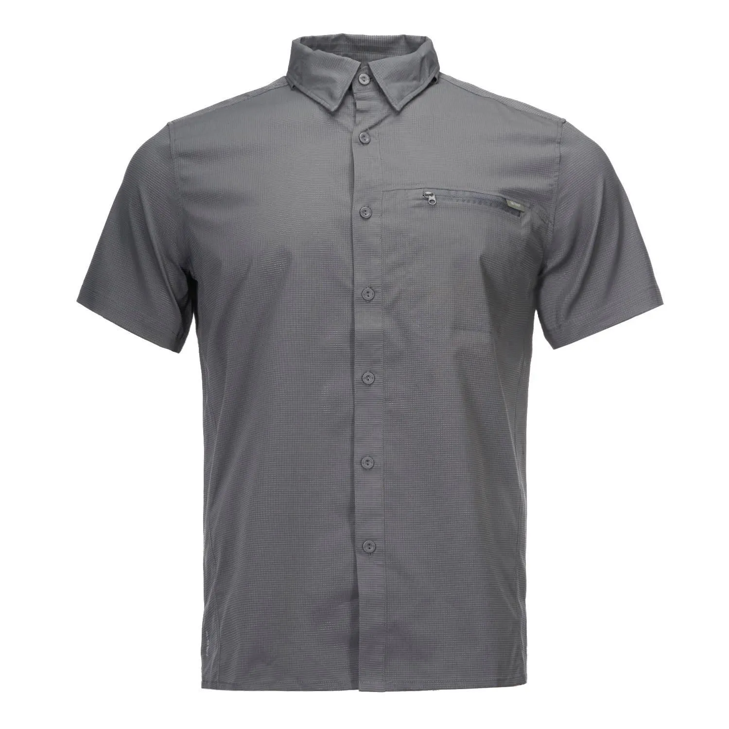 Camisa Hombre Rosselot Short Sleeve Q-Dry Shirt Gris Oscuro Lippi
